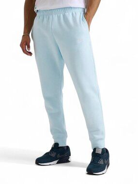 Nike Club Fleece Joggers Mens Size 2XL Fleece Sweatpants Ice Glacier Blue NWT